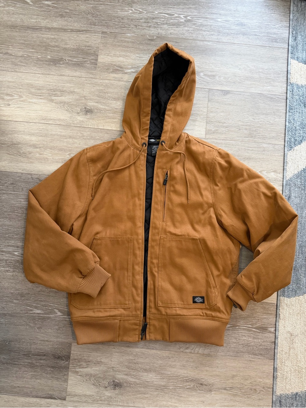 Dickies Men's Carhartt-Style Tan Hooded Work Jacket